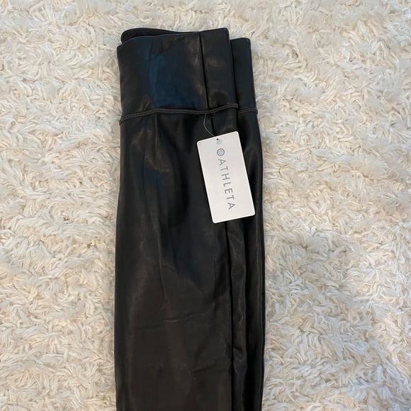 ATHLETA leather workout pants size S sold out everywhere!!! - Picture 1 of 4